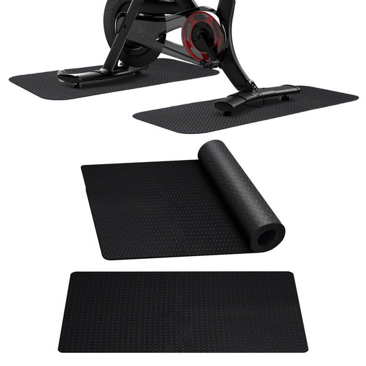 Stepwaver 2 Pack Double Non-Slip Workout Mat for Ellipse Leg Exerciser, 23.6" × 11.8" 0.2" Thick Ellipse Machine Mat, Exercise Mats for Under Desk Ellipticals