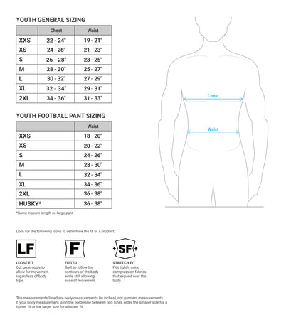 CHAMPRO Boys' Safety Integrated Football Practice Pant with Built-in Pads White