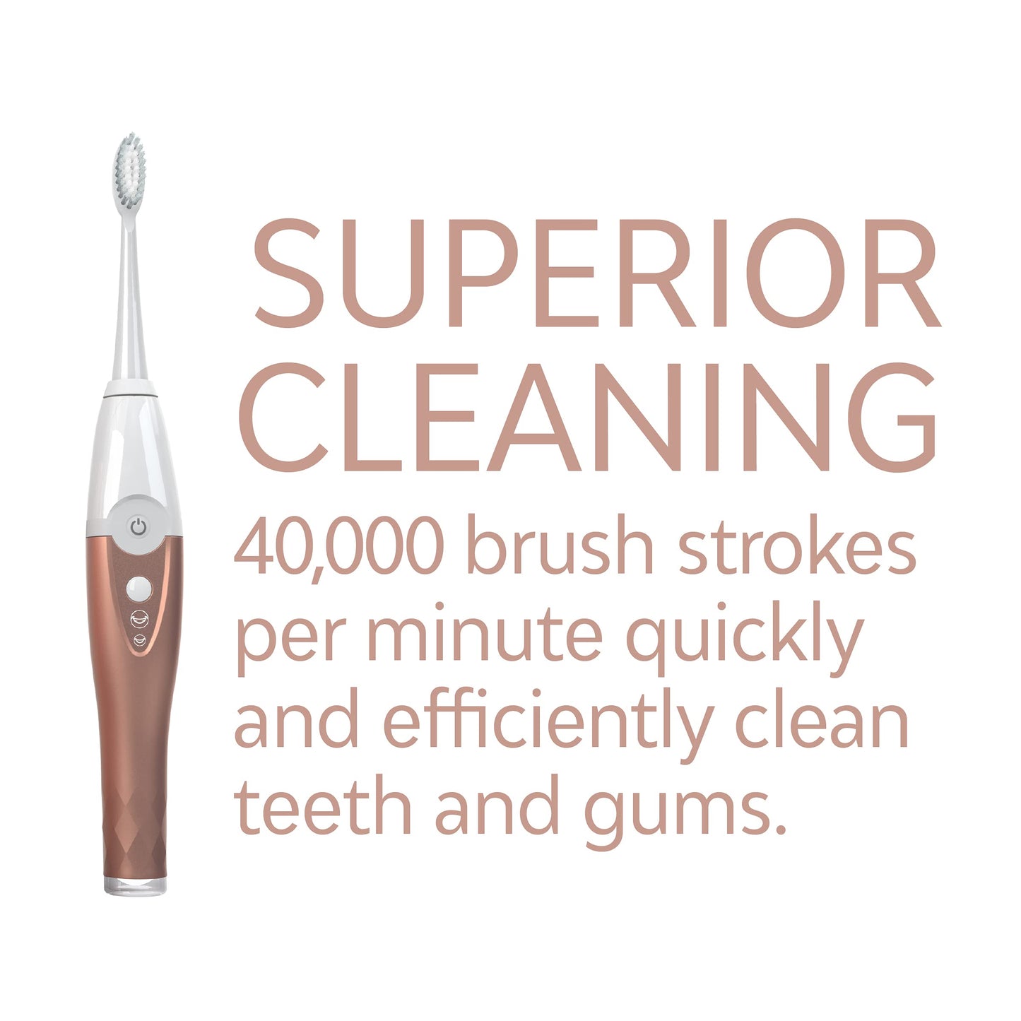 Tao Clean UV Sanitizing Sonic Toothbrush and Cleaning Station, Electric Toothbrush, Dual Speed Setting, White