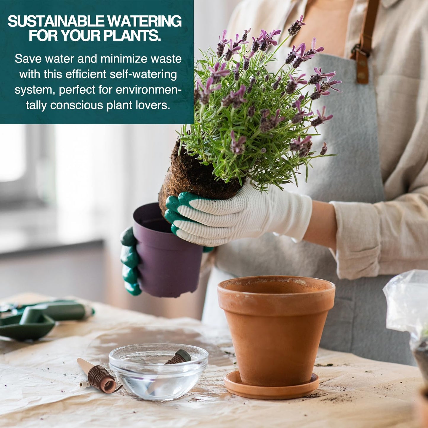 Blumat Classic Plant Watering Stakes - Self-Watering Insert for Indoor and Outdoor Plants - Automatic Slow Release Irrigation System for Potted Plants - Houseplant Care Device (12 Pack)