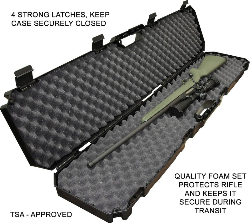 MTM RC51 Single Scoped Rifle Case 51, USA Made, Black