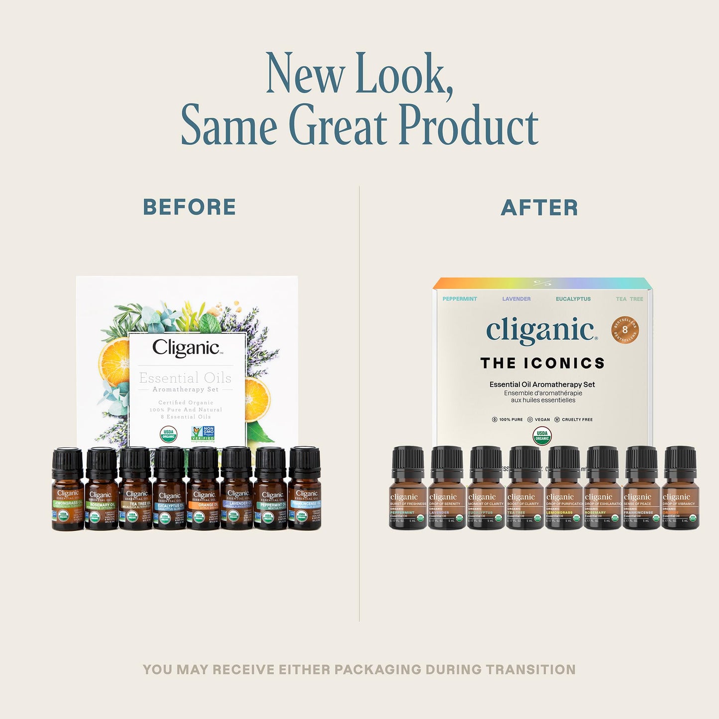 Cliganic Organic Aromatherapy Set (8 Pack)
