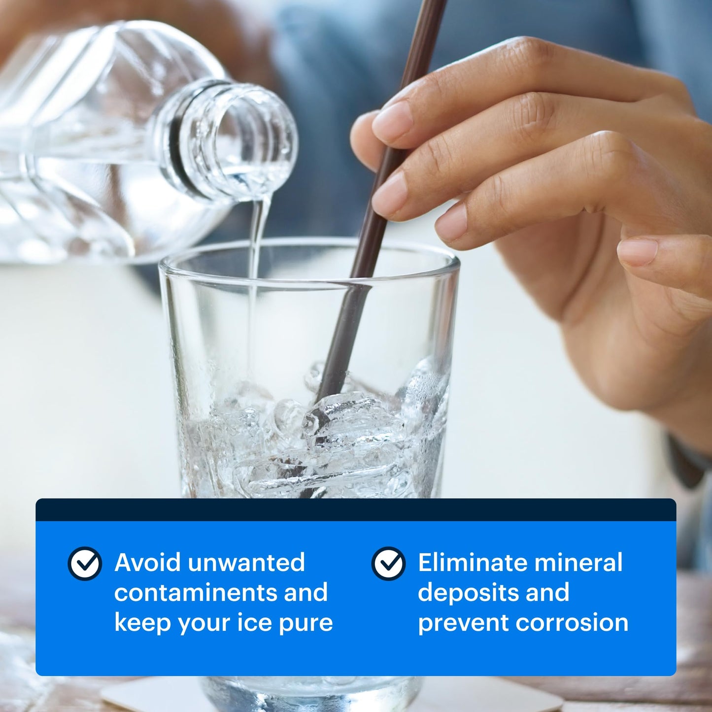 Ice Machine Cleaner 473ml, Nickel Safe Descaler | Ice Maker Machine Descaling Liquid Compatible with Whirlpool 4396808, Manitowac, Ice-O-Matic, Scotsman, Follett etc