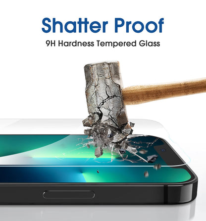 amFilm Easiest Installation OneTouch for iPhone 15 Pro Max Screen Protector [6.7 Inch] Tempered Glass + Camera Lens Protector, Auto-Alignment Tech, Bubble Free, Case Friendly, Anti-Scratch [2+2 Pack]