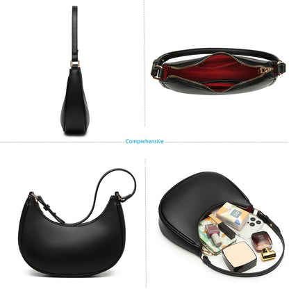 Barabum Retro Classic Clutch Shoulder Tote HandBag with Zipper Closure for Women (6-a)