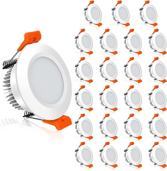 YGS-Tech 2 Inch LED Recessed Lighting, Dimmable Downlight 3W(35W Halogen Equivalent), CRI80, 5000K Daylight White Ceiling Light with LED Driver (16 Pack)