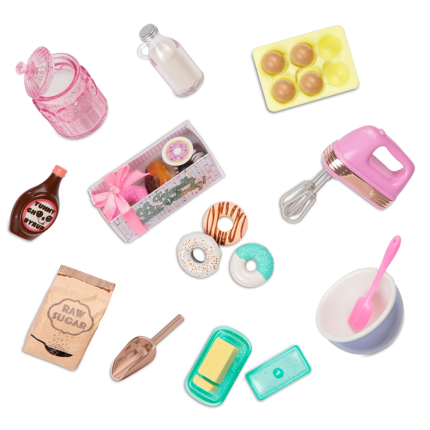 Glitter Girls – 14-Inch Doll Accessories – Donut Baking Set – Play Food, Mixer, & Kitchen Accessories – Cooking Set – 3+ Years– Children’s Toys