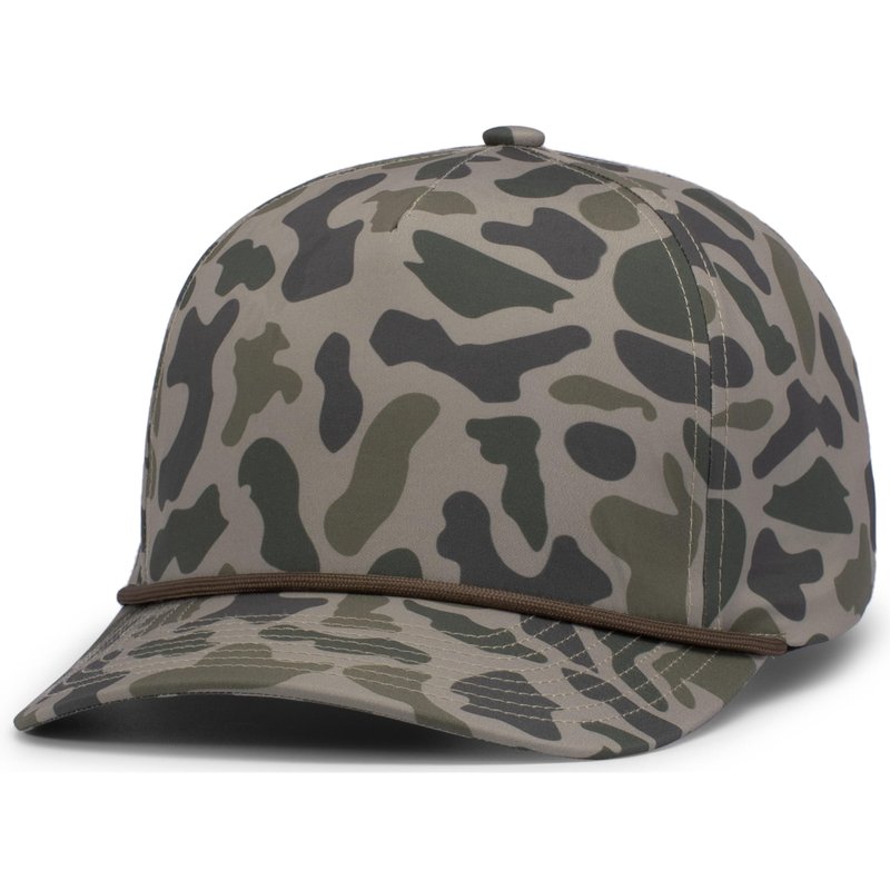 Pacific Headwear Duck Camo 5-Panel Trucker Cap, Coastland, OS