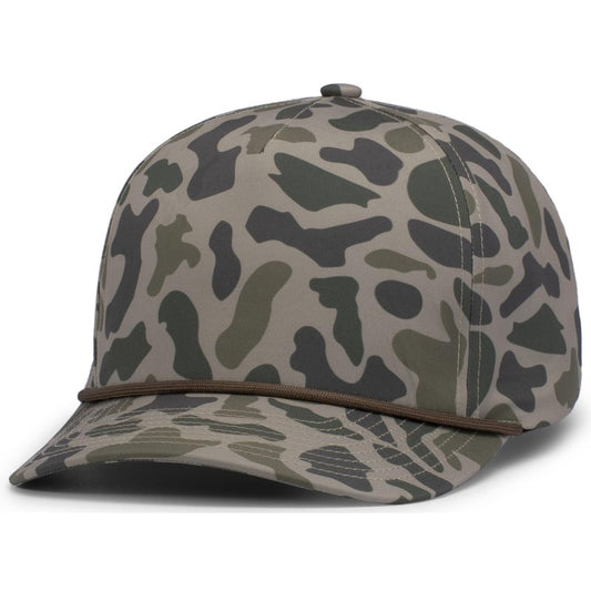 Pacific Headwear Duck Camo 5-Panel Trucker Cap, Coastland, OS