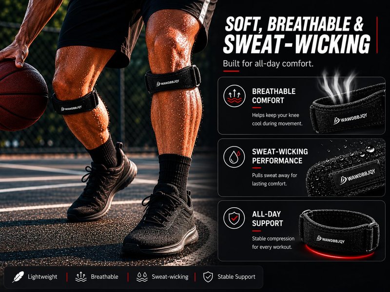 WAWDBBJQY Patellar Tendon Support Strap for Knee Pain Relief