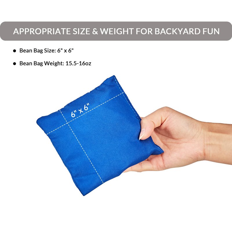 ApudArmis All Weather Cornhole Bean Bags, Set of 8 Weather Resistant Corn Hole Bags for Cornhole Toss Games - for ApudArmis (Includes Carry Bag)