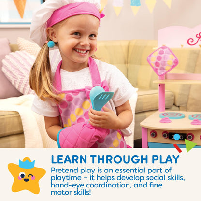 Battat – Play Circle – Kitchen toys For Toddlers – Baking Set – Chef'S Hat & Apron – Pretend Play – 3+ Years