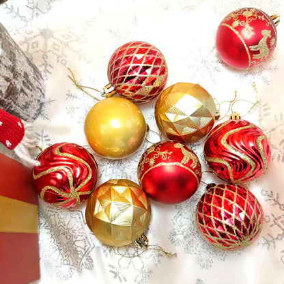 30ct Christmas Ball Ornaments Shatterproof Christmas Hanging Tree Decorative Balls for Party Holiday Wedding Decor Red Gold, 2.36", 60mm