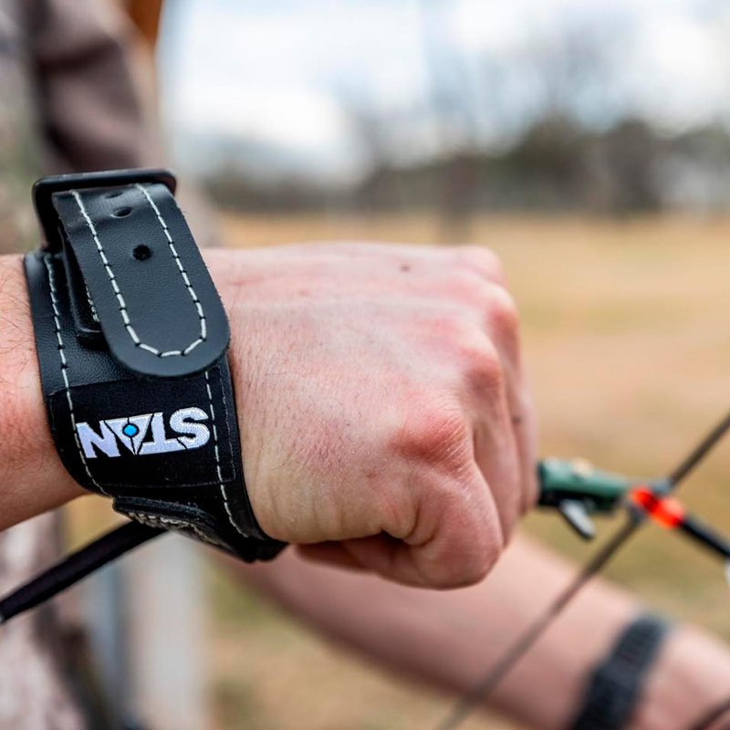 Stan SoleX Clicker CM/Connected Metal Index Finger Bowhunting Archery Release - Wrist Strap Open Hook Trigger Aid with Click Mechanism, Fast Reset, Adjustable Length, Travel & Tension (8493)