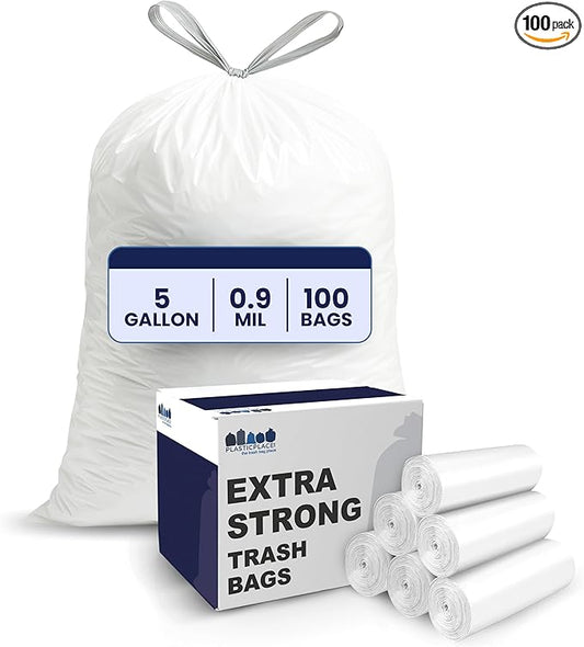 Plasticplace 5 Gallon Trash Bags
