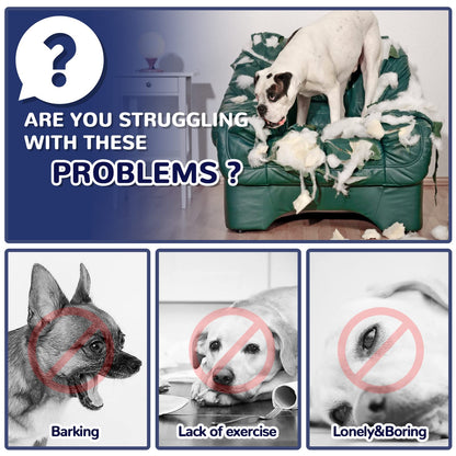 Dog Toys for Aggressive Chewers Large Breed, for German Shepherd, Indestructible Interactive Treat Dog Toys for Large Medium Breeds, Food Grade & Tough Rubber, Fun to Chew, Chase and Fetch (Blue)