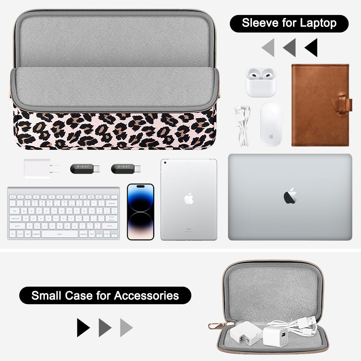 ARVOK 15 15.6 16 inch Laptop Sleeve Case for MacBook Pro 16 [2023 Upgrade-Version] Water-Resistant Notebook Computer/Tablet Pouch Cover Case with Extra Bag for Samsung HP MacBook Dell Lenovo ASUS Acer