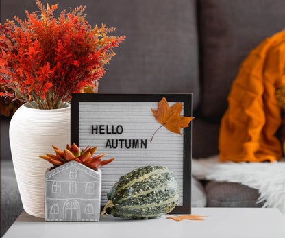 HBell 12 Bundles Artificial Fall Flowers No Fade Faux Autumn Plants,Fake Indoor Outdoor Greenery for Thanksgiving Christmas Wedding Party Home Garden Décor (Autumn)