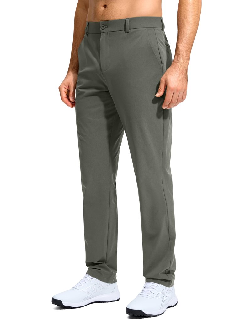 G Gradual Mens Golf Pants Stretch Dress Casual Pants 30"/32"/34" Lightweight Work Travel Slacks for Men with 4 Pockets(Sage,L32.W34)
