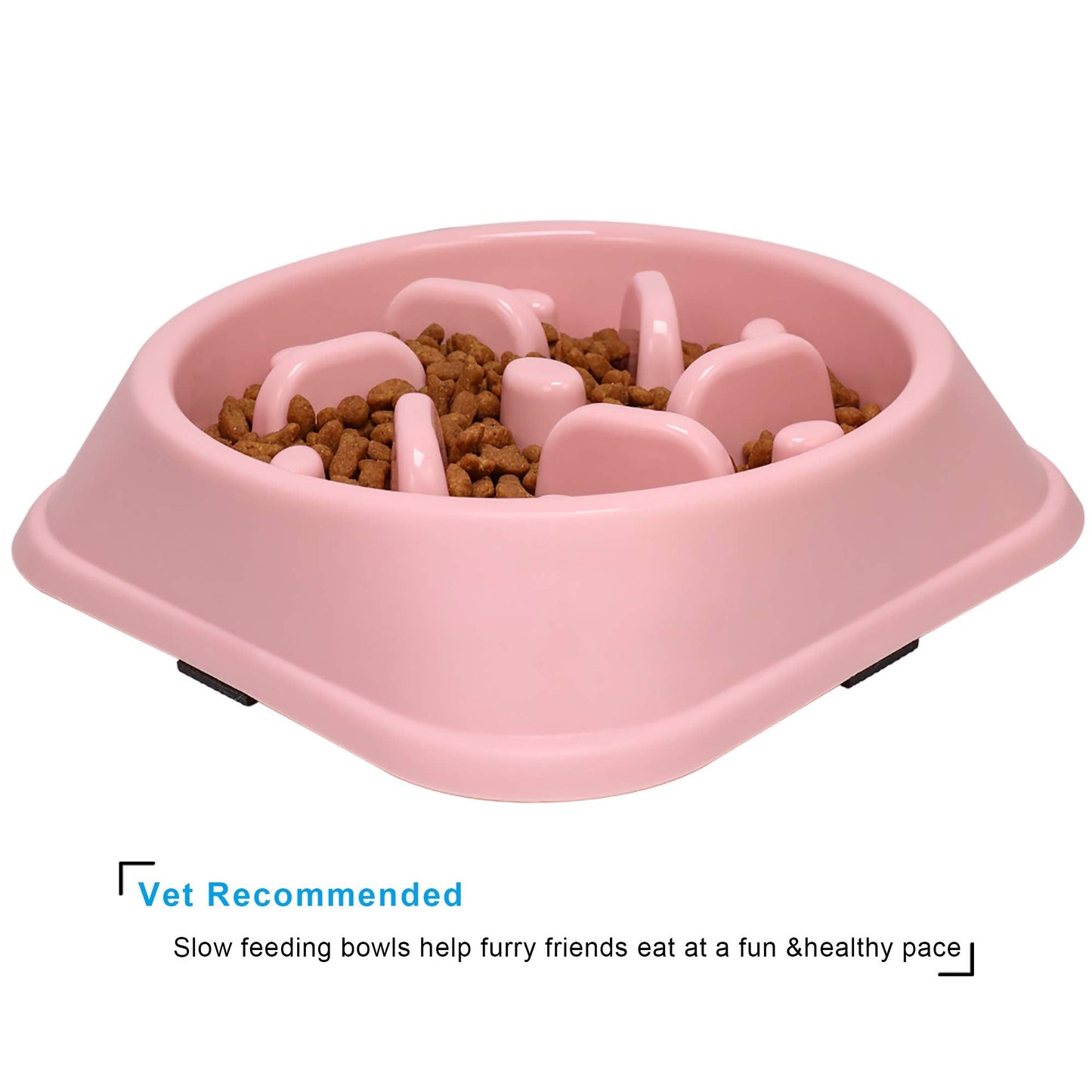 UPSKY Slow Feeder Small Dog Bowl - Anti-Slip Puzzle Bowl Feeder, Interactive Bloat Stop, Anti-Choking (12-70 lbs)