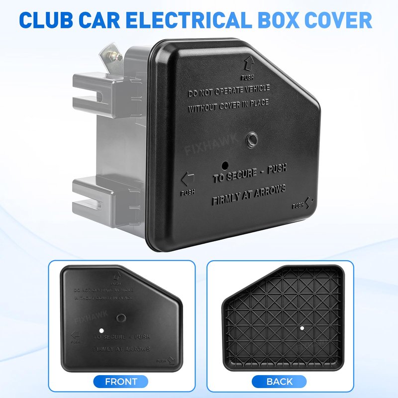 FIXHAWK Club Car Electrical Box Cover Fit for Club Car DS 1992-2015 Gas Golf Cart, Replace OEM# 1015372