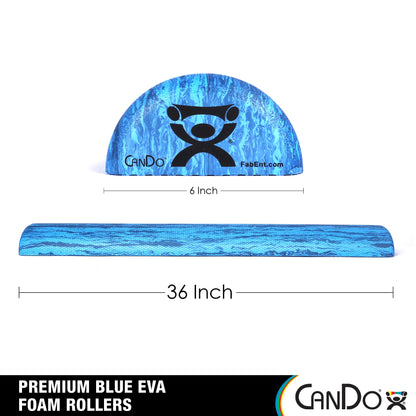 CanDo Heavy Duty EVA Foam Roller, Half Round, 6" X 36"