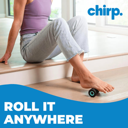 Chirp Wheel XR Foot Massage Roller - Targeted Massage for Plantar Fasciitis and Foot Fatigue, Arch Pain Relief, and Muscle Recovery | High Density Foam Exercise Equipment, 500lbs Capacity, 2" Mint