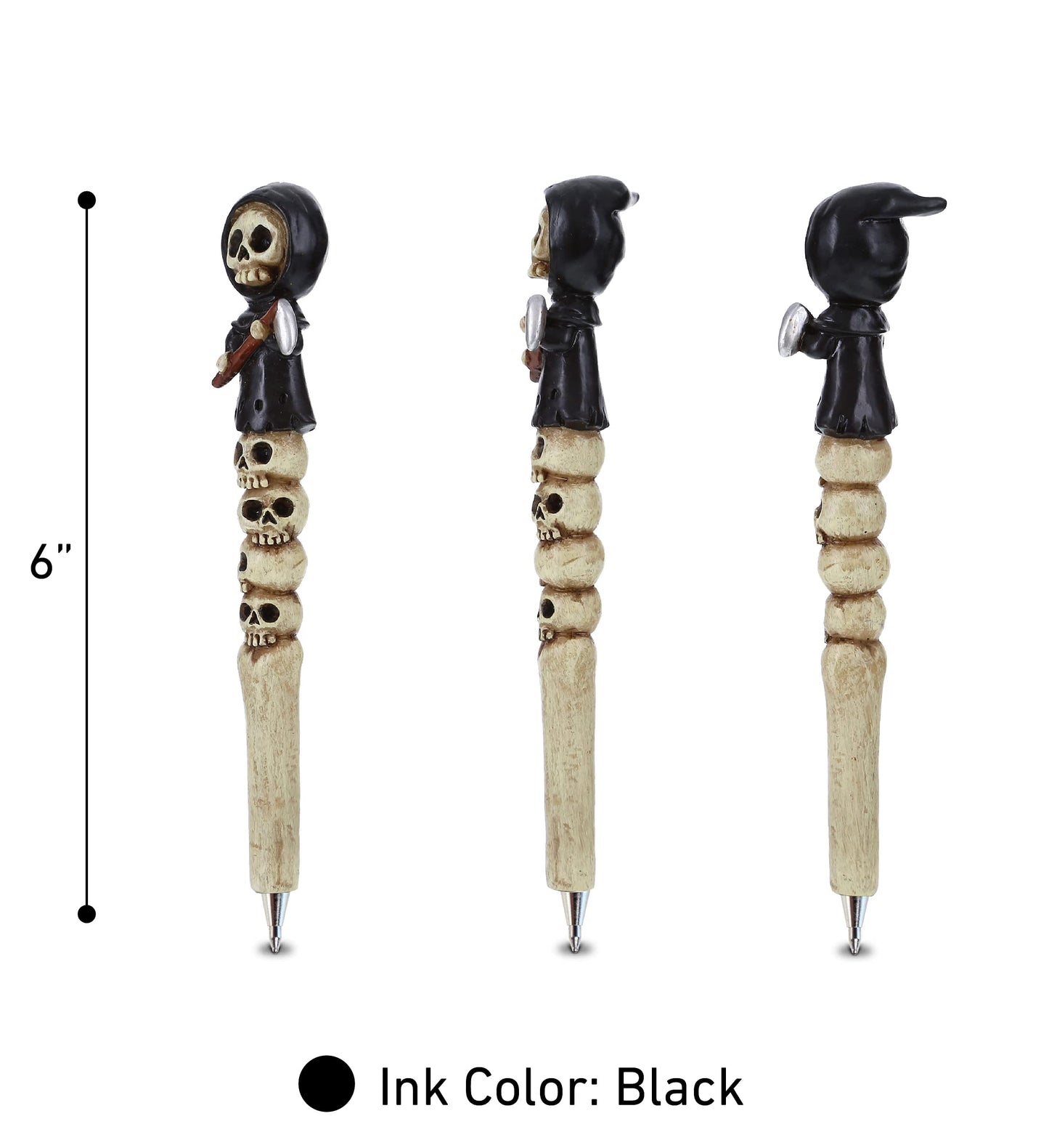 Planet Pens Skull Monster Novelty Pen - Fun Unique Kids and Adults Ballpoint Pen, Cool Skull Monster Writing Pen Instrument For School & Office Desk Decor Accessories