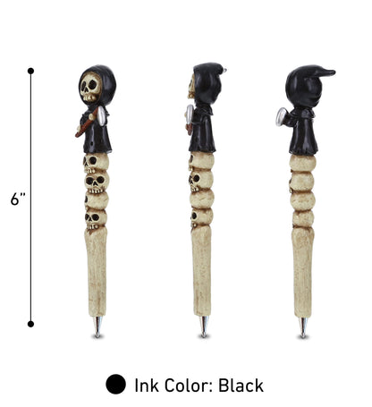 Planet Pens Skull Monster Novelty Pen - Fun Unique Kids and Adults Ballpoint Pen, Cool Skull Monster Writing Pen Instrument For School & Office Desk Decor Accessories