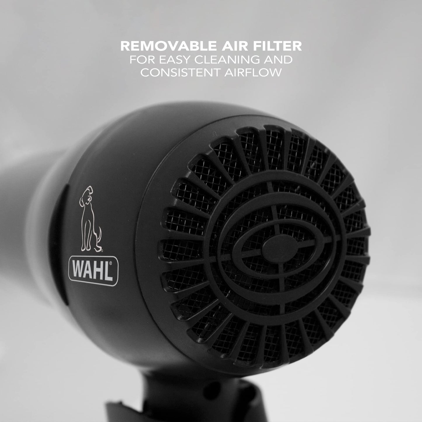 Wahl Hairdryer with Stand, Pet Dryer, Hair Dryers for Dogs, Dryers with Hands Free Stand, Multi-position, Three Power Settings, Lightweight, Portable Grooming Blower