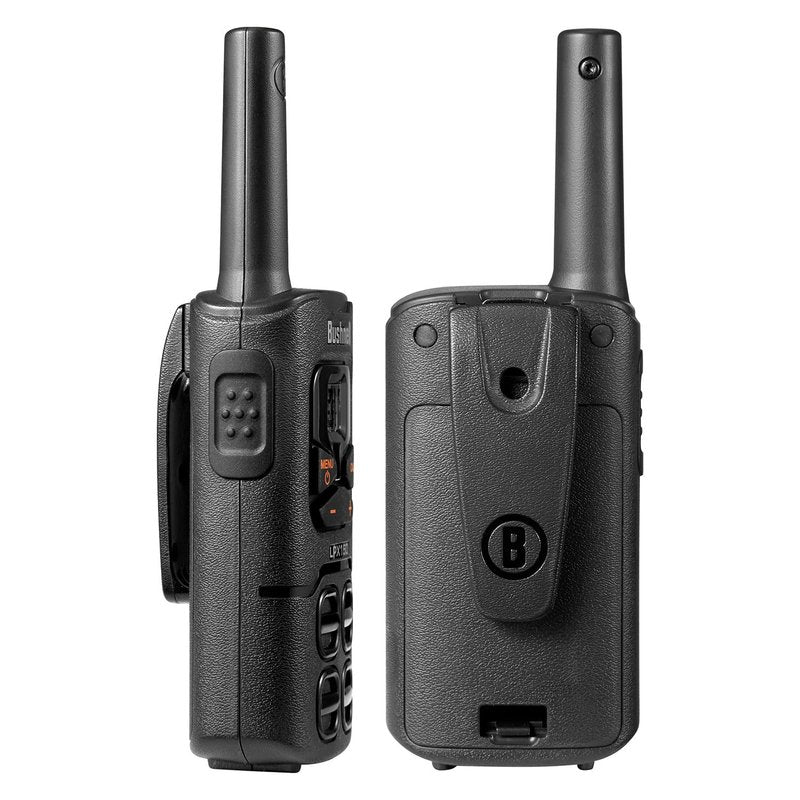 Bushnell LPX150 Walkie Talkie Radio - Reliable Quality, Rugged Design, 0.5W Power for 20 Miles of Range, Two Way Radios Equipped for Wherever Life Takes You (2 Pack)