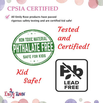 Emily Rose 18 Inch Doll Clothes New Improved 5 PC Black Cat Halloween Costume Tutu Skirt Outfit, Includes Shoes and Headband Accessories | Compatible with 18" American Girl Dolls | USA Company