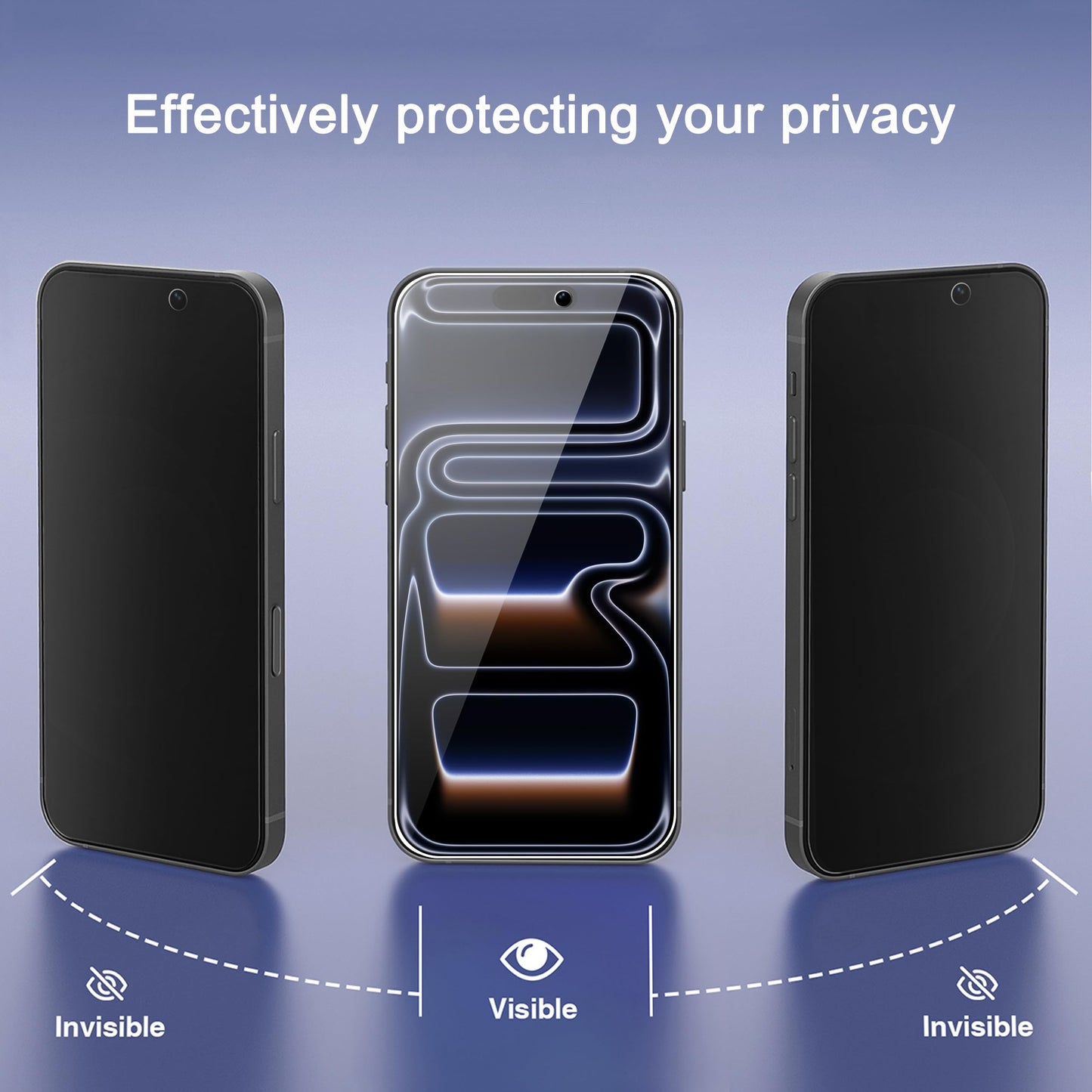 Ailun 2Pack Privacy Screen Protector Compatible for iPhone 14 Pro Max [6.7 inch] + 2 Pack Camera Lens Protector, Anti Spy Private Tempered Glass Film, Case Friendly, [9H Hardness] - HD