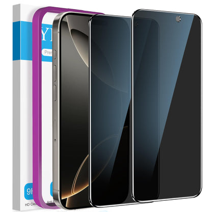 [2 Pack] Privacy Screen Protector for iPhone 11/XR, YMHML Tempered Glass Anti-Spy Bubble Free Case Friendly Easy Installation Film for iPhone 11/XR 6.1 Inch