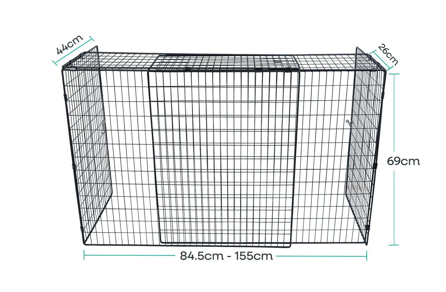 Safetots Original Fireguard, Premium Child & Pet Safety Barrier for Fireplaces, Adjustable 84.5cm - 155cm Width, Easy Install, Baby and Toddler Safety Fire Guard
