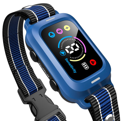 Bark Collar - Automatic Anti Barking Collar with 8 Sensitivity, Rechargeable Smart Bark Collar for Large Medium Small Dogs, Waterproof Bark Training Collar with Adjustable Beep Vibration Static Modes