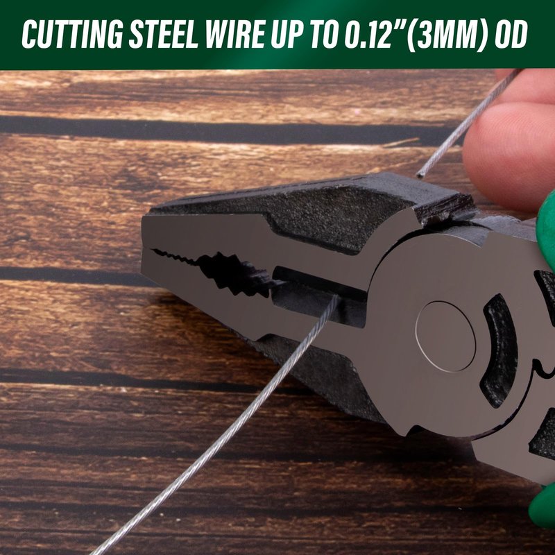 Alwonder Fishing Crimping Pliers Steel Wire Crimping Tool Fishing Leaders Crimpers Cutter Gripper for Single Barrel Sleeves, Terminal Tackle Connectors Multi-Function 8IN Cutting Crimp Tool