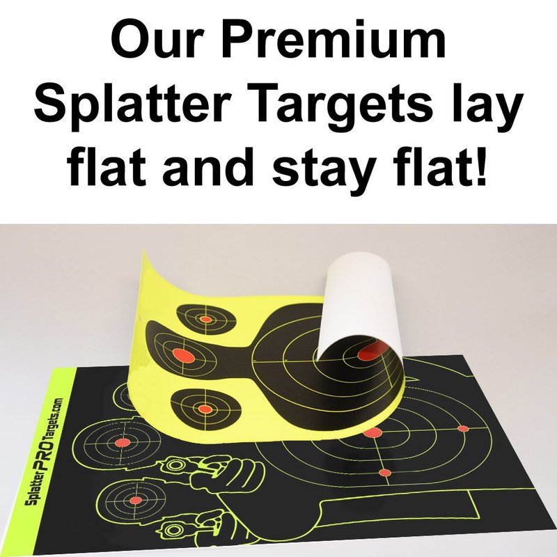 12x18 Splatter Targets. Shots Burst with a Bright Splatter Upon Impact. Instantly See Your Shots. (10)