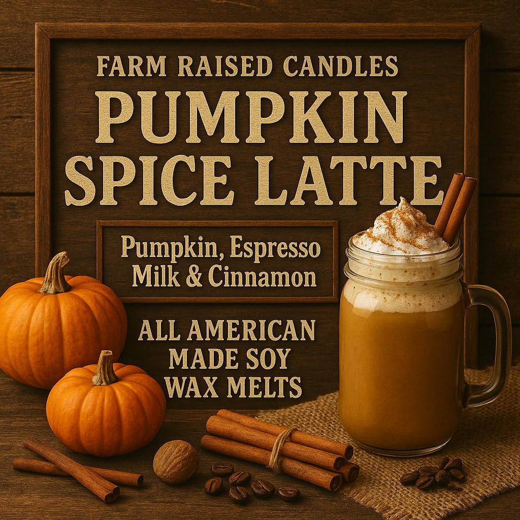 Pumpkin Soy Wax Melts Variety -16 Total Ounces - USA Made - 5-Pack - Fall Wax Melts Soy - Hand Crafted – Vanilla Cream Pie, Apple Cider, Butterscotch, Pumpkin Spice & Latte