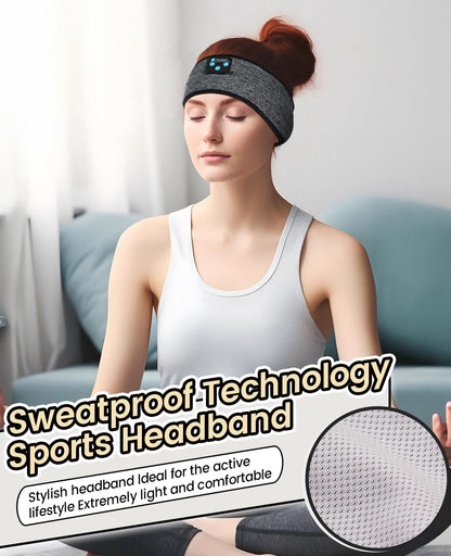 Fulext Sleep Headband - Bluetooth Sleep Headphones for Side Sleepers, Reduce Snoring Disturbance, Sports & Tech/Birthday Gift for Women, Men, Mom, Dad