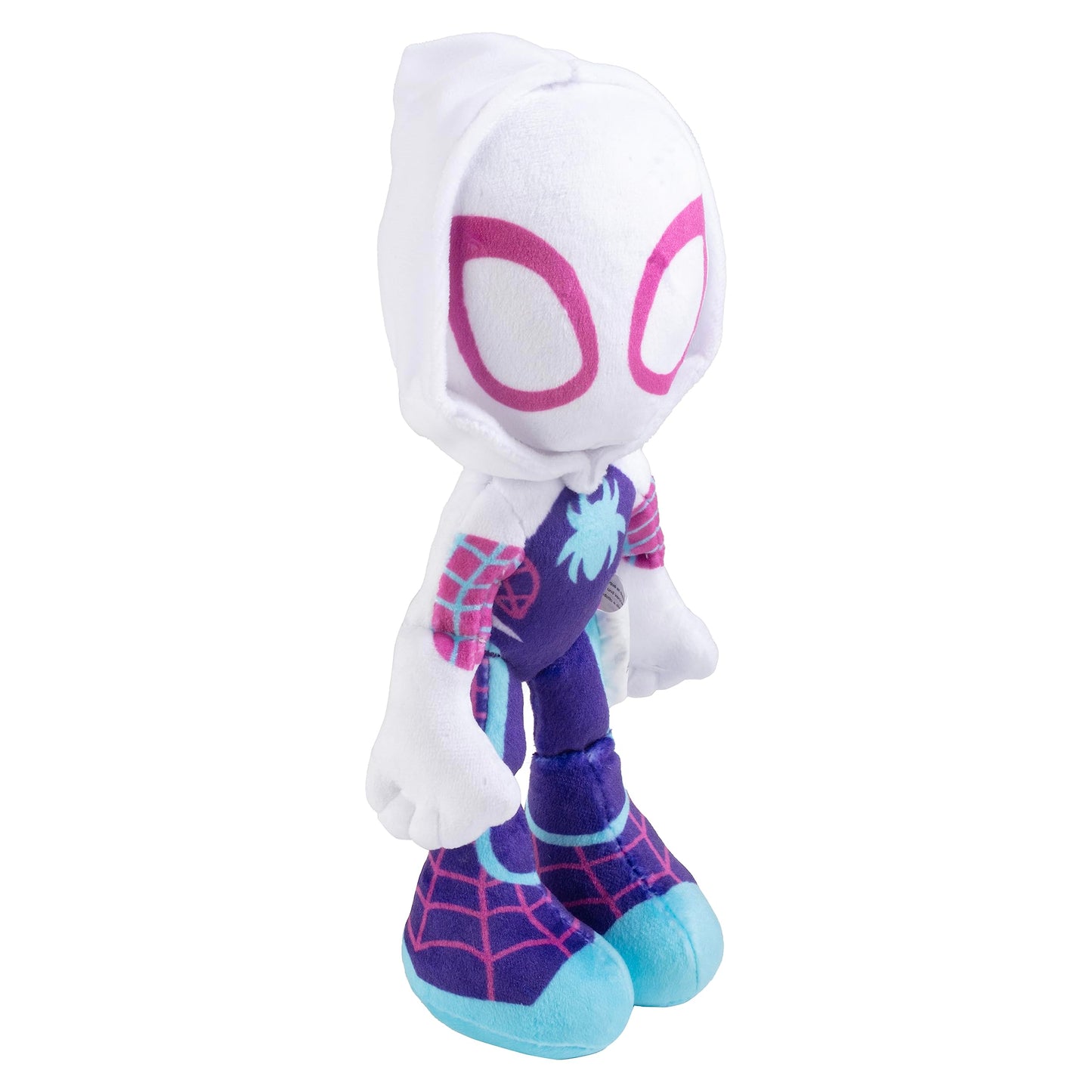 Marvel Spidey and His Amazing Friends 8" Gwen Stacy Ghost Spider Plush - Spider-Man Stuffed Animal Toy Figure - Officially Licensed - Spider-Verse Gift for Kids, Boys, Girls - 8 Inches