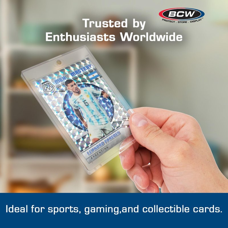 BCW Magnetic Card Holder - 35 PT Thickness - 20 Pack | Protective Display Card Case with Secure Gold Magnet Closure | UV Protection, Quick Access Design for Sports, Gaming, and Collectible Cards