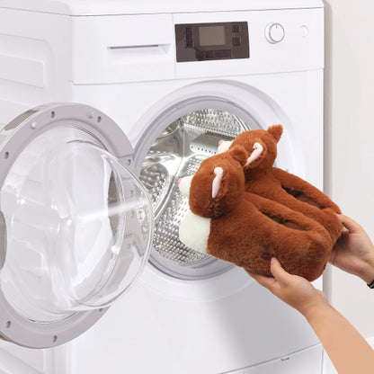 Aopuro Women Brown Cat Animal Slippers Cute Soft Plush House Shoes Fluffy Warm Slippers Cartoon Novelty Bedroom Gifts for Birthday Christmas