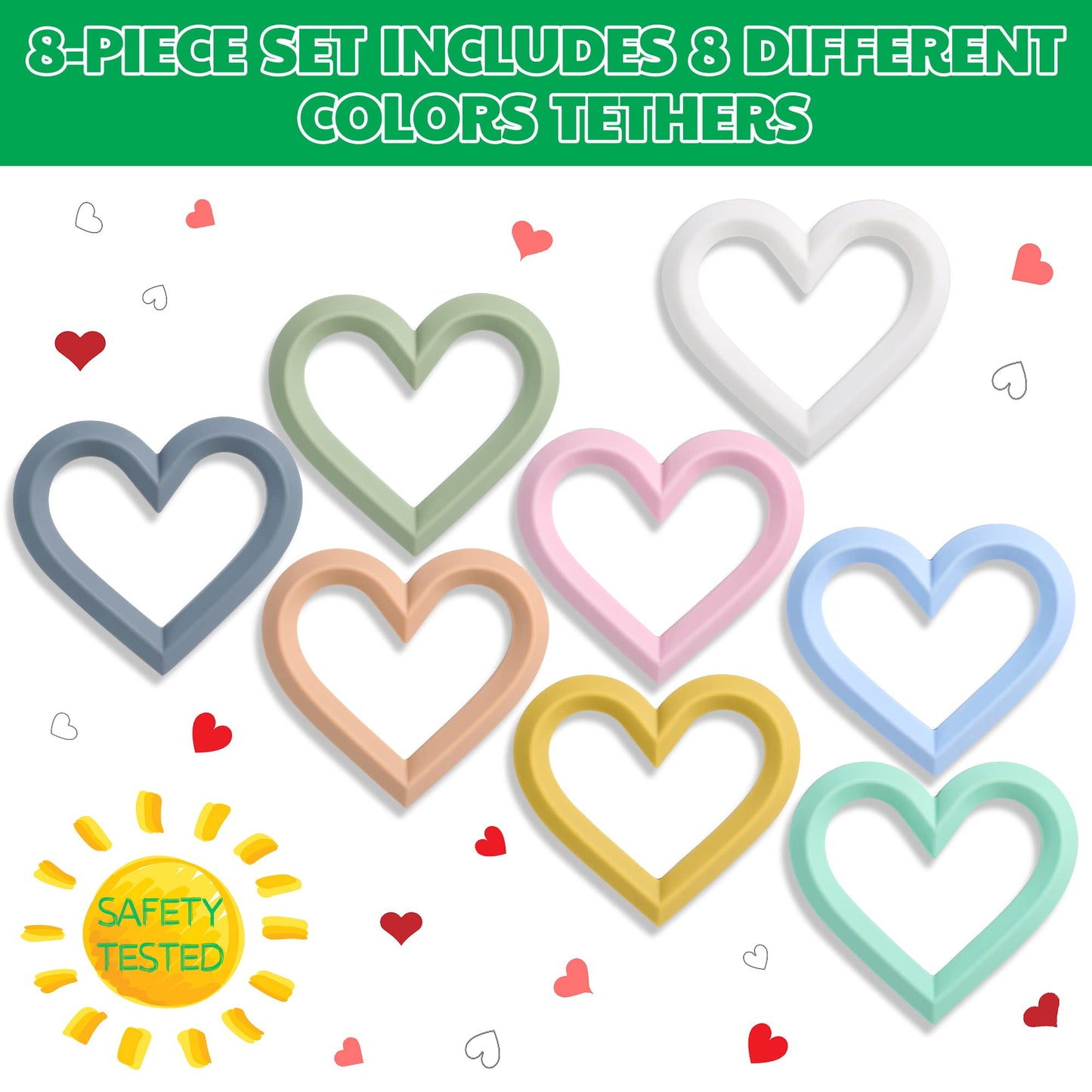 FEISCS Baby Teether Silicone Teething Toys for Babies 6-12 Months 0-6 Months,Baby Chew Toys Teething Relief,Gifts for Babies,BPA-Free