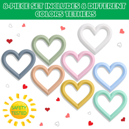 FEISCS Baby Teether Silicone Teething Toys for Babies 6-12 Months 0-6 Months,Baby Chew Toys Teething Relief,Gifts for Babies,BPA-Free