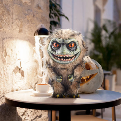 Alien Monster Prop Doll, Creepy Plush Doll Movie Stuffed Toy, Green Funny Ugly Space Crite Horror Gifts for Adult Collector on Halloween Birthday