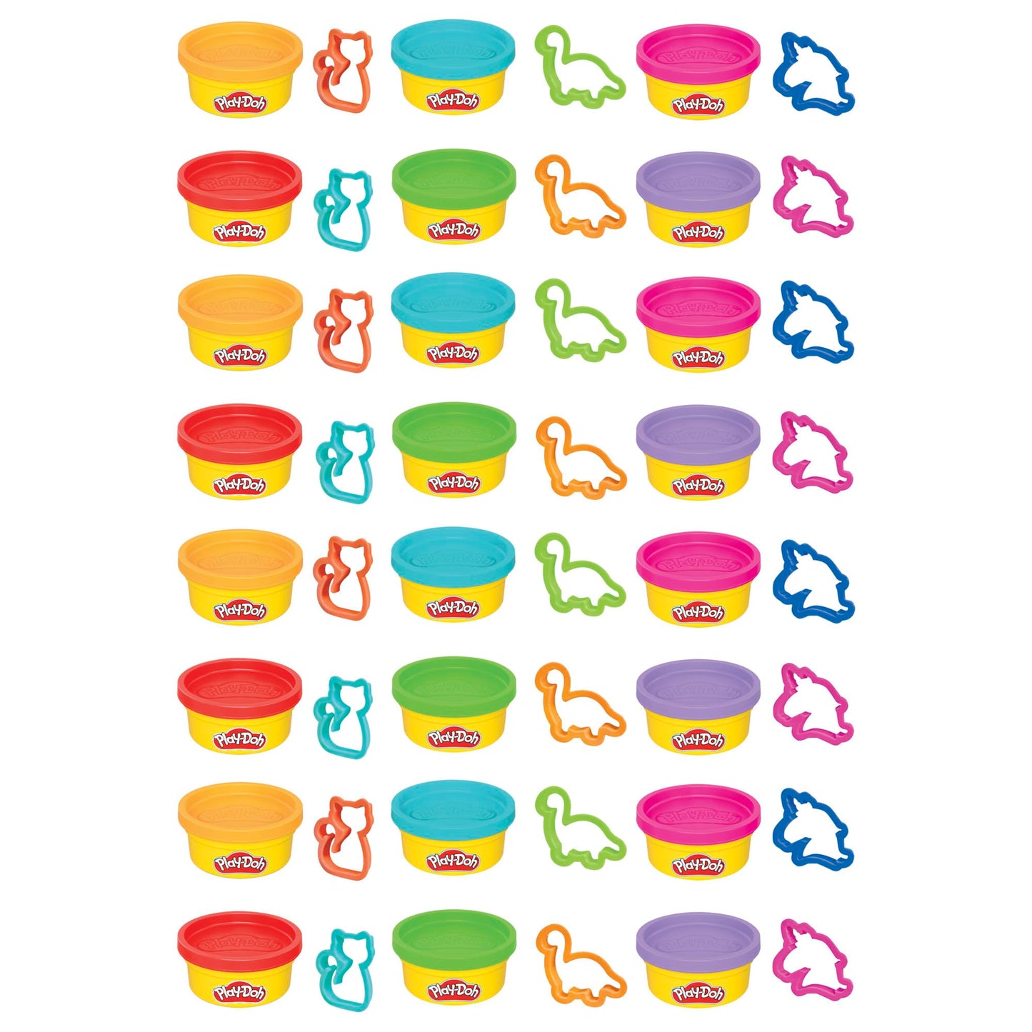 Play-Doh Party Favor Pack, Bulk 24 Pack of Modeling Compound with Cutters, Classroom Supplies for Arts & Crafts, Christmas Stocking Stuffer Gifts for Kids, Ages 3+ (Amazon Exclusive)