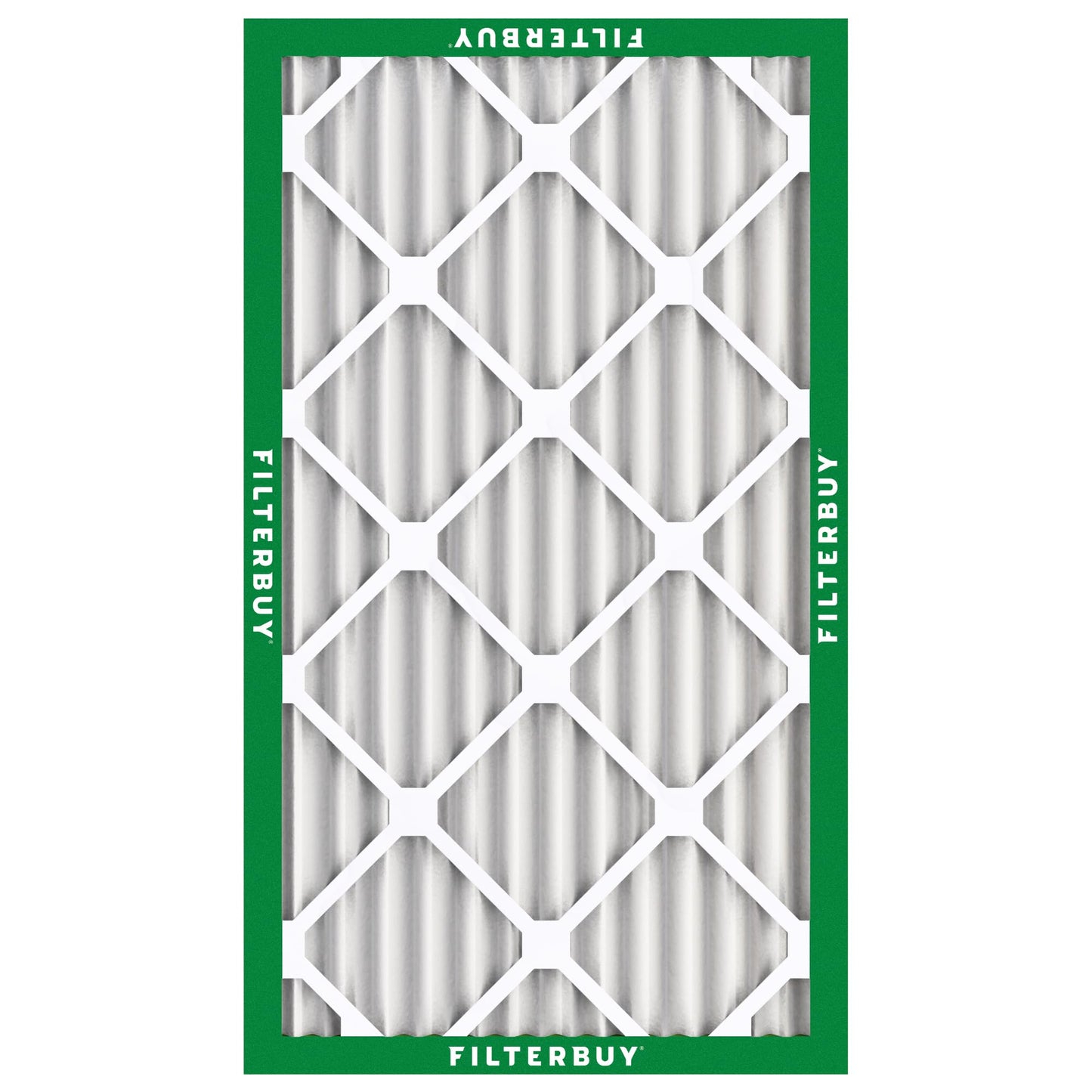 Filterbuy 14x30x2 Air Filter MERV 8 Essential Dust & Allergy Defense (6-Pack), Electrostatic Pleated HVAC AC Furnace Filters Replacement, Made in USA (Actual Size: 13.50 x 29.50 x 1.75)