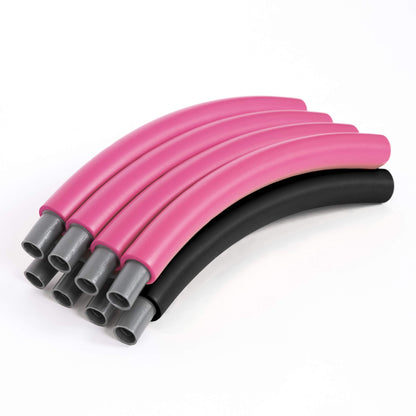 HEALTHYMODELLIFE Exercise Fitness Hoop for Adults - Easy to Spin, Premium Quality and Soft Padding Weighted Hoop - Detachable Hoops for Home & Gym Workouts - 4lbs