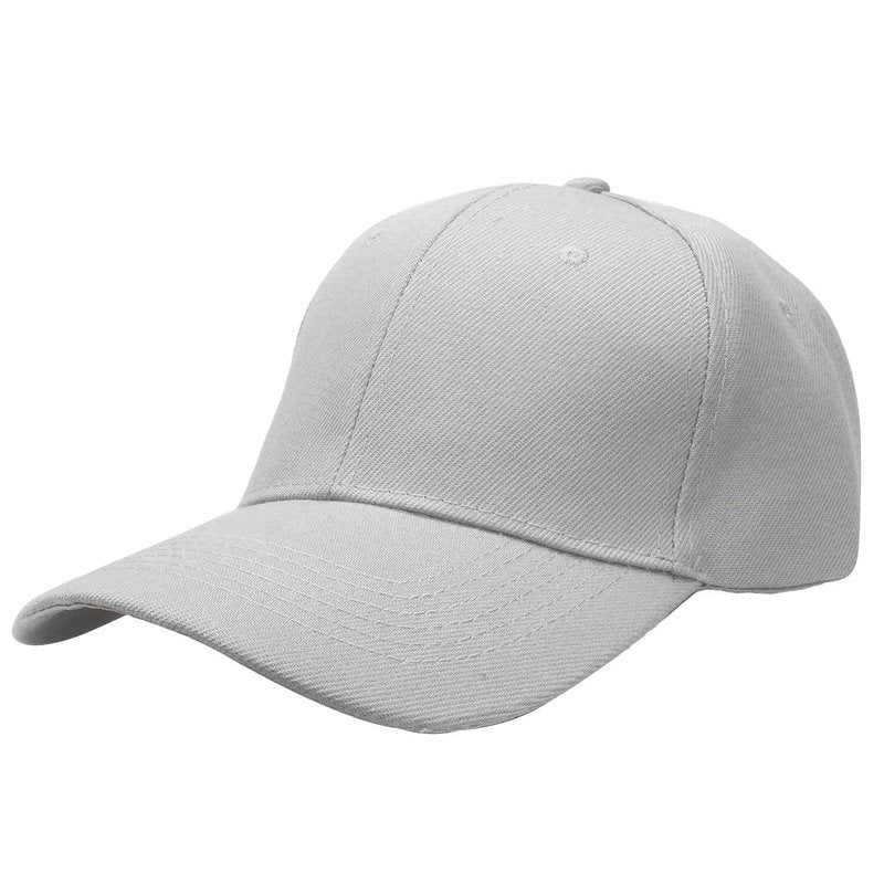 Falari Baseball Cap Adjustable Size for Running Workouts and Outdoor Activities All Seasons (1pc Light Grey)